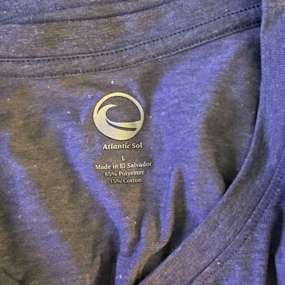 Atlantic Sol Coastal Life Purple Graphic Tee Shirt Men's Large NEW - Picture 7 of 7